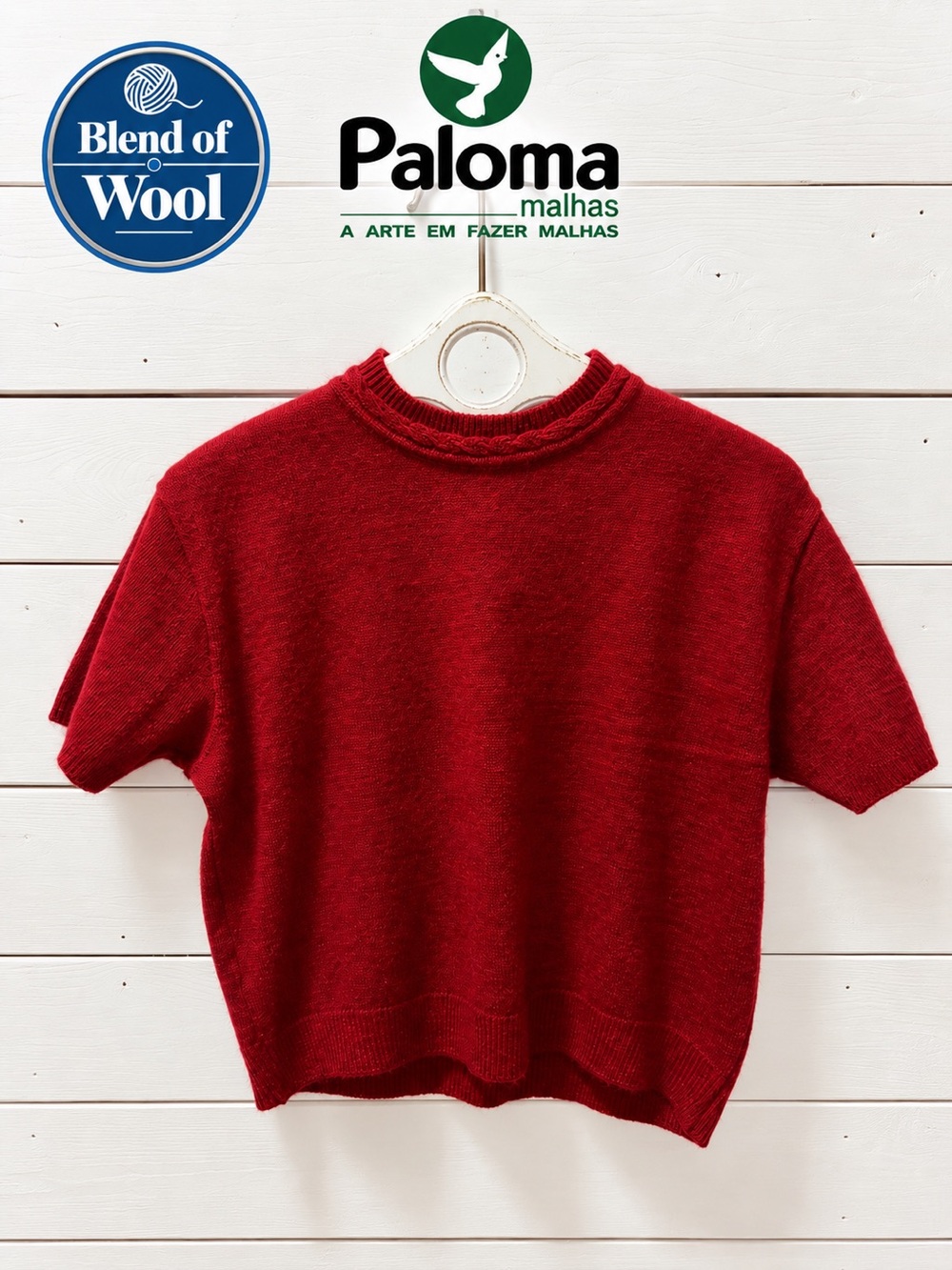 PALOMA MALHAS Wool Blend Red Knit Sweater vintage – Estimated Size S
